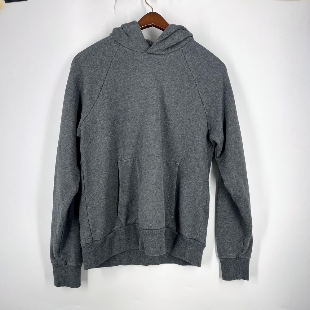 Everlane Mens‎ The Track Organic Cotton Hoodie Charcoal Grey Sweatshirt Size M
